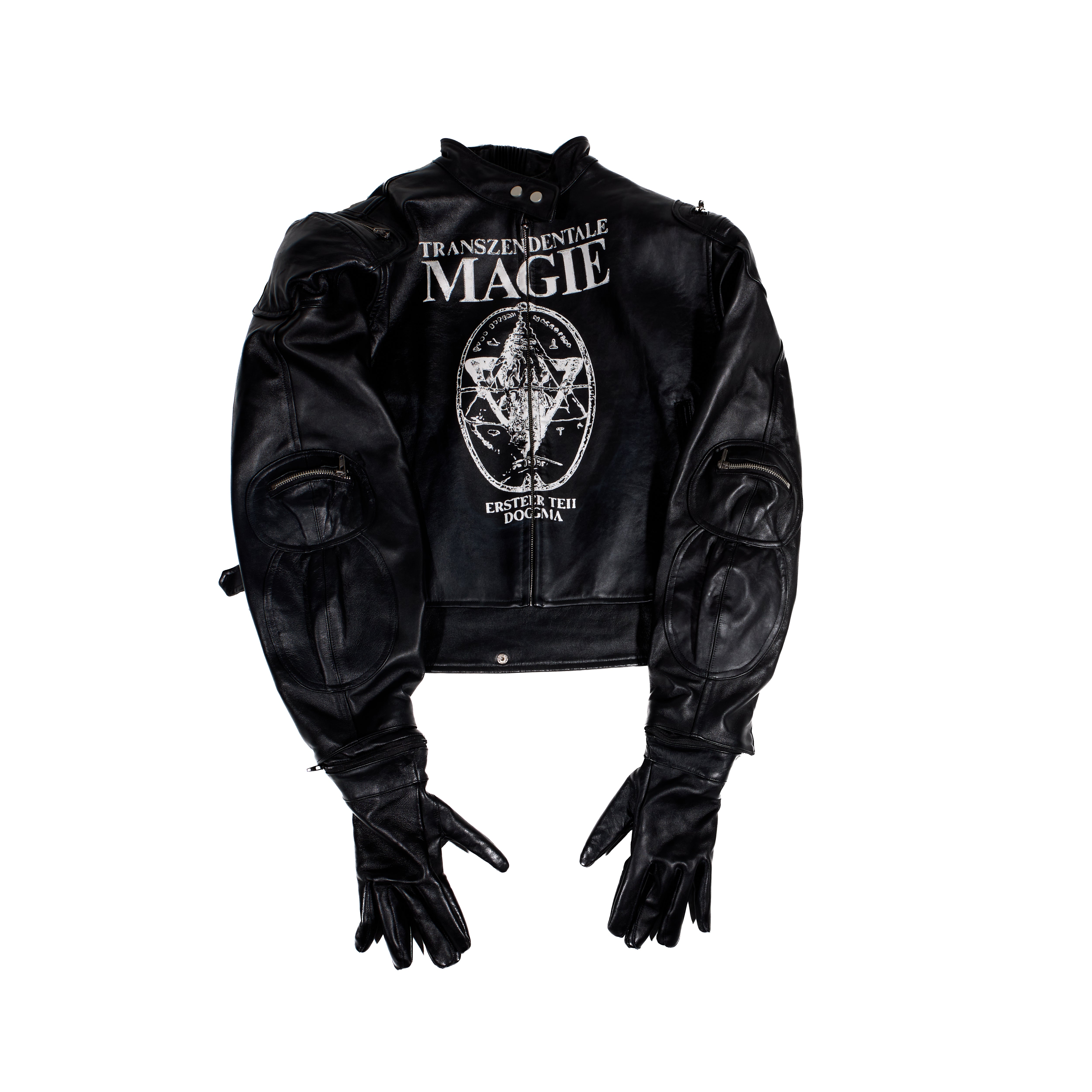 BL MAGIE LEATHER PADDED JACKET W/ SOFTENED DETACHABLE GLOVES