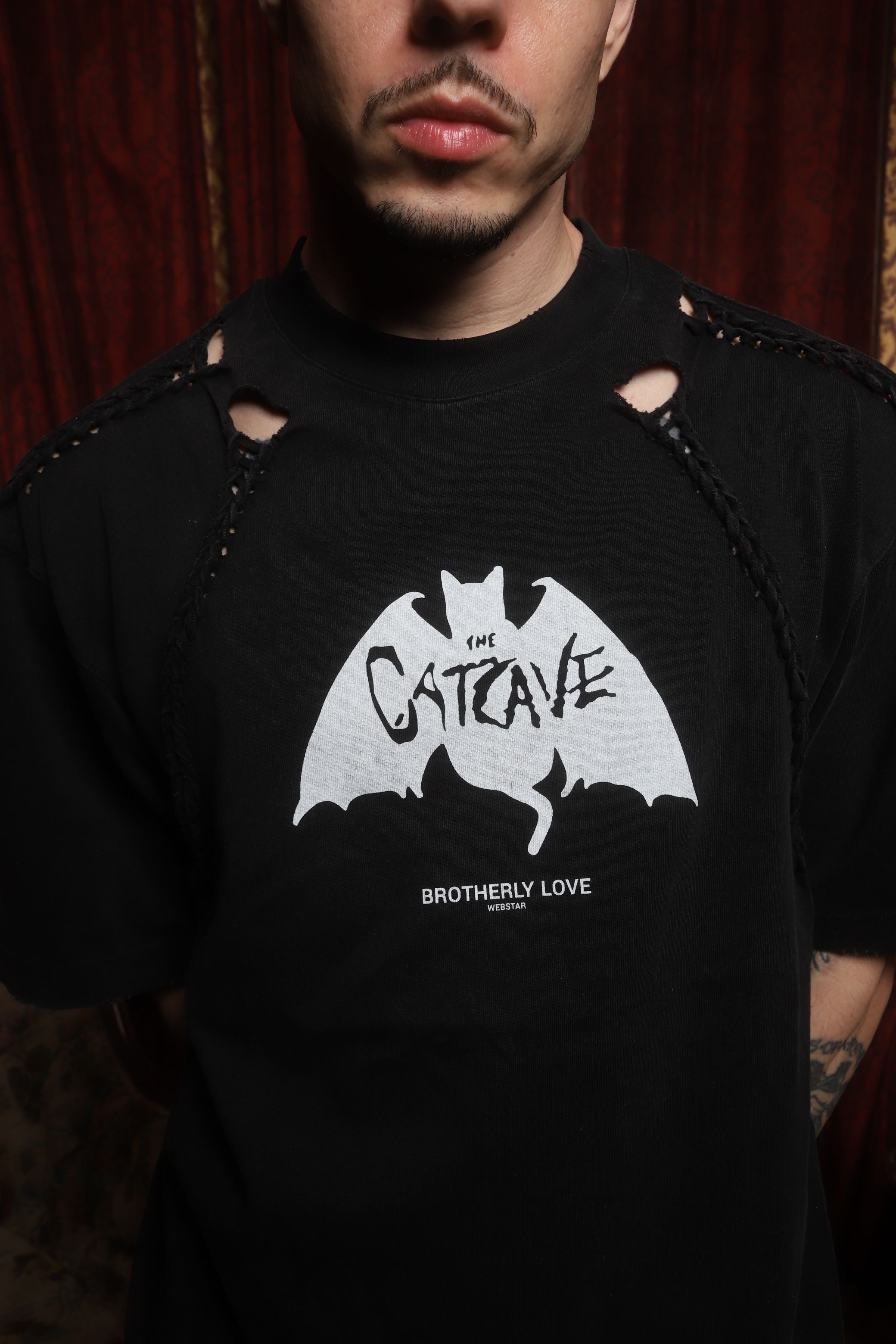 BL CATCAVE WEBCOLLAR TEE