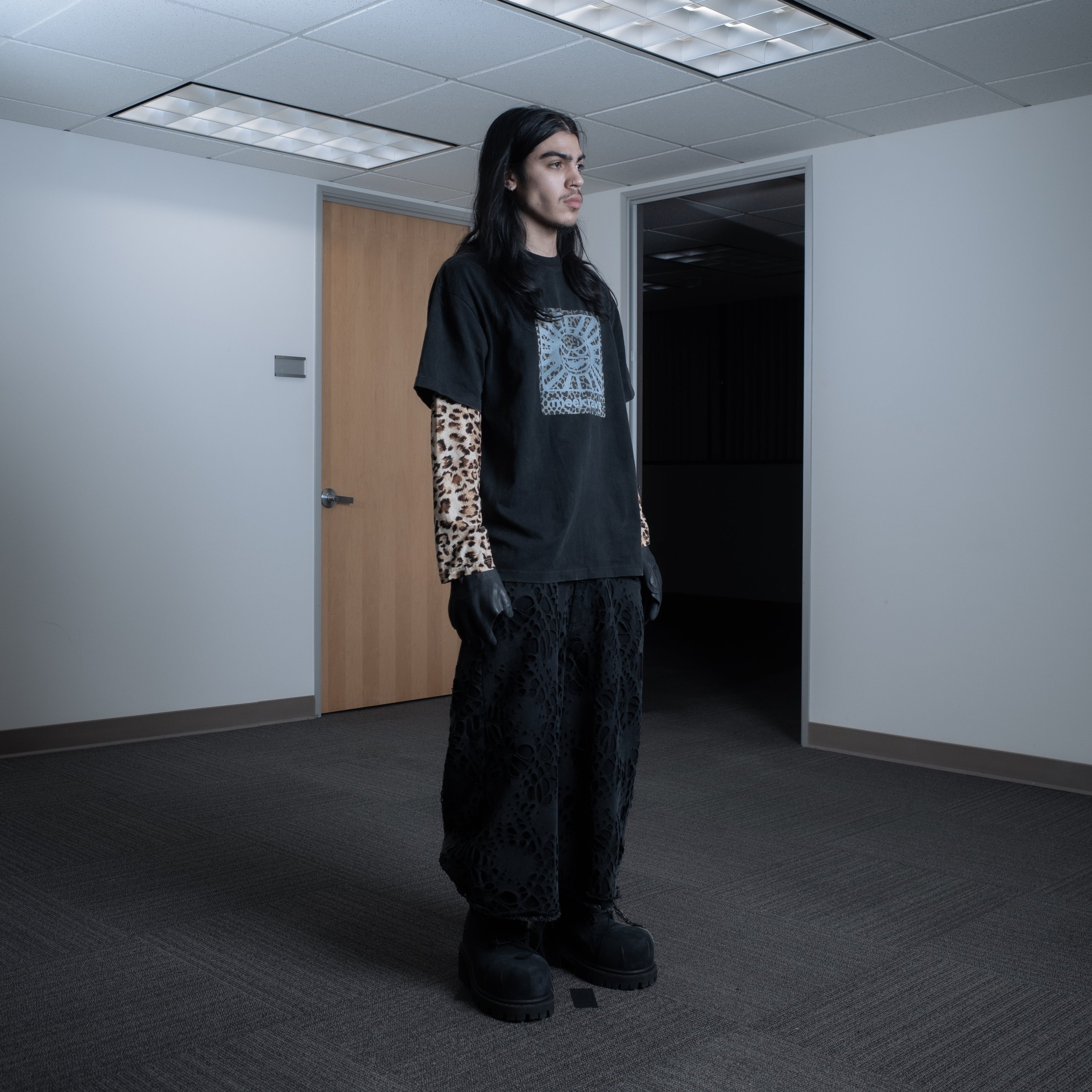 BL MEEKRAVE LEOPARD LAYERED LONGSLEEVE