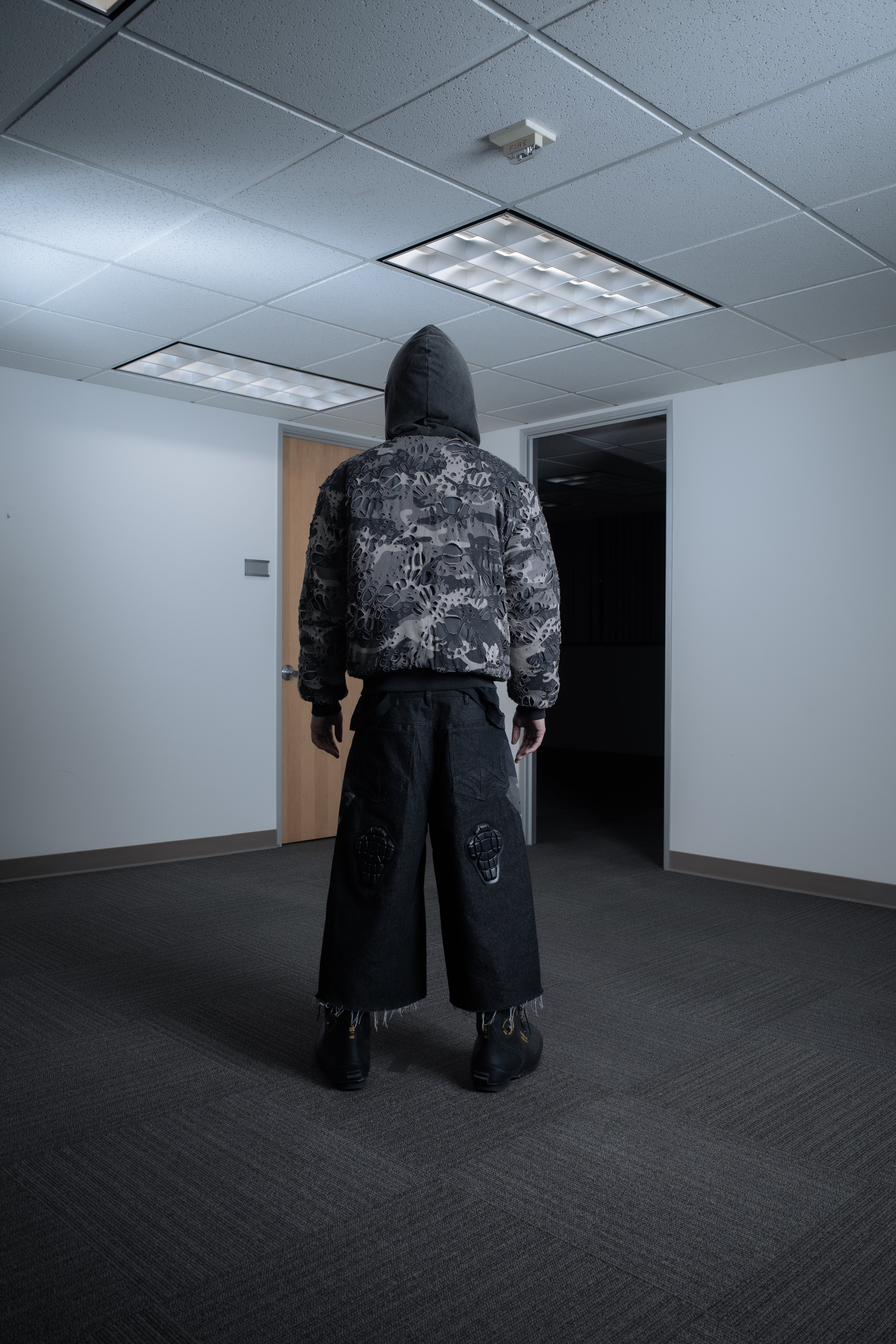 BL MUDCAMO BURNEDWEB NYLON BOMBER