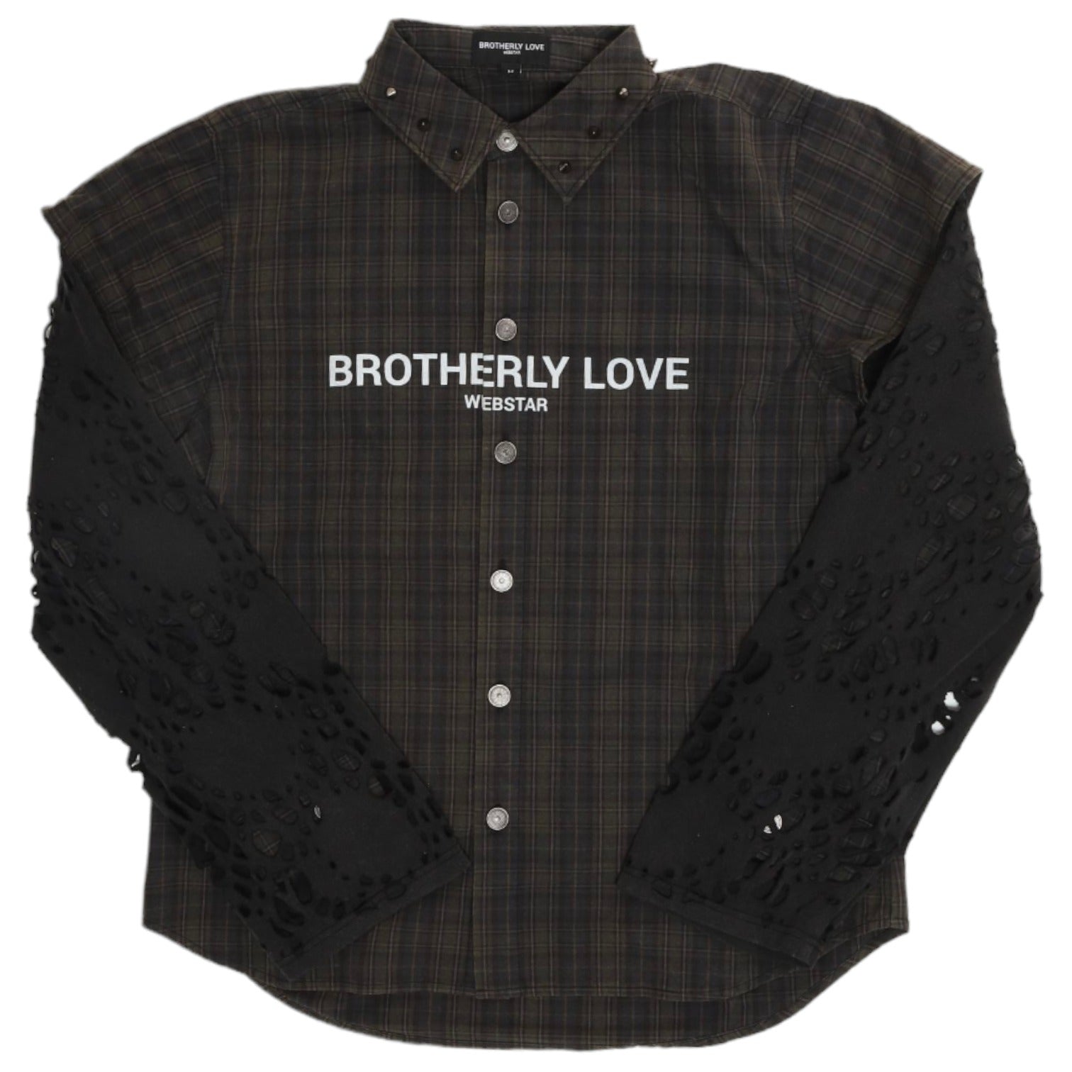 BL OVERLAPPING CROWLEY SHIRT WITH BURNEDWEB GARMENT SLEEVES