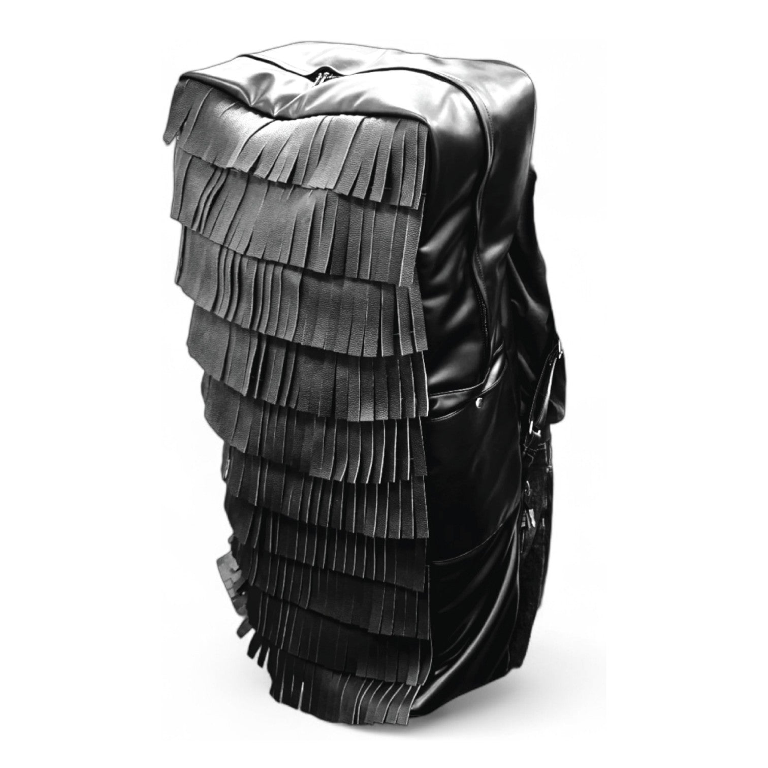 BL 1 OF 2 LEATHER MULTIFRAY JUMBO BAG