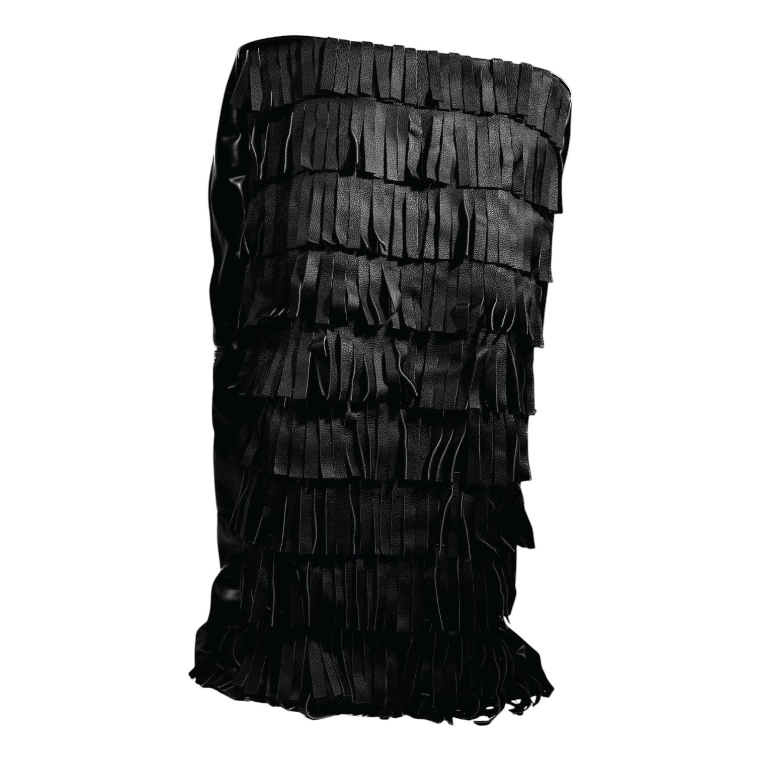 BL 1 OF 2 LEATHER MULTIFRAY JUMBO BAG