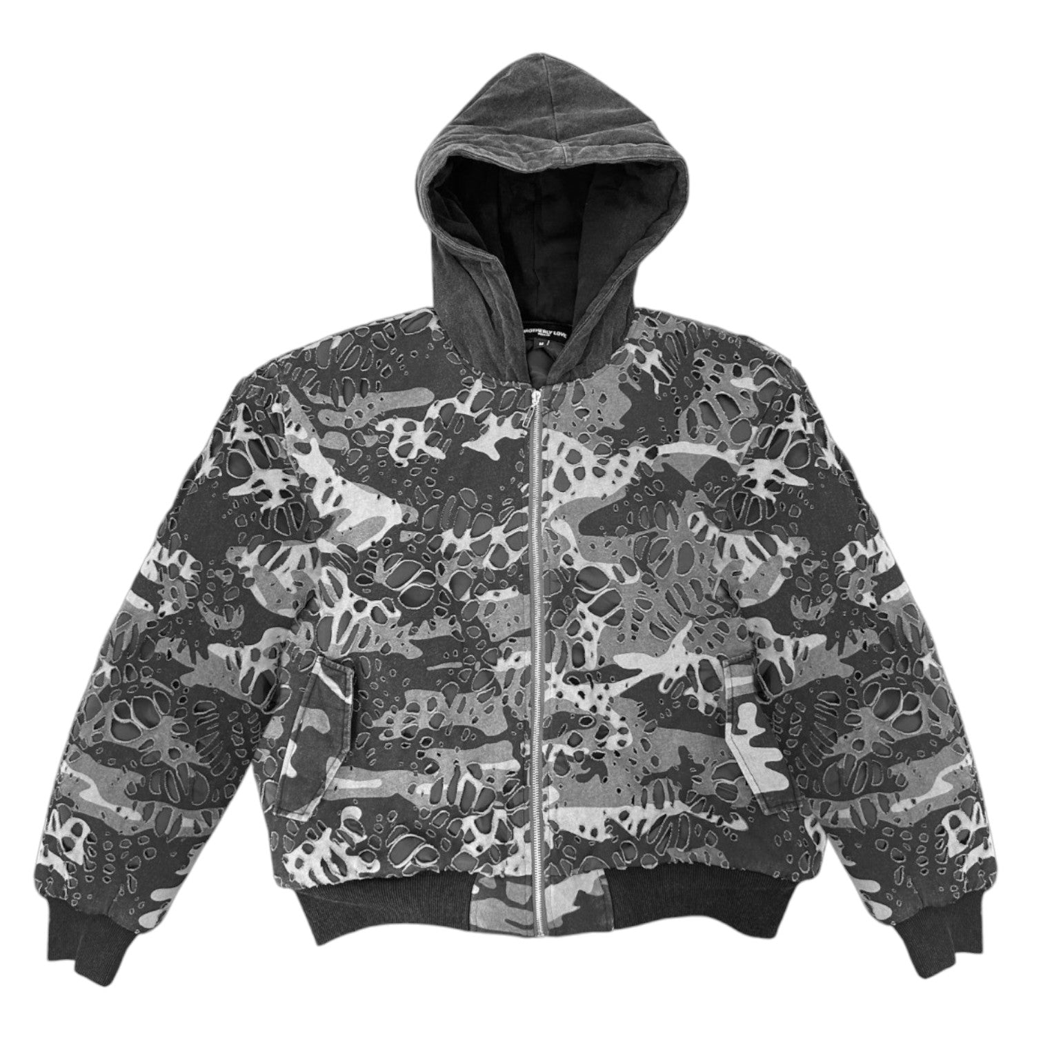 BL MUDCAMO BURNEDWEB NYLON BOMBER