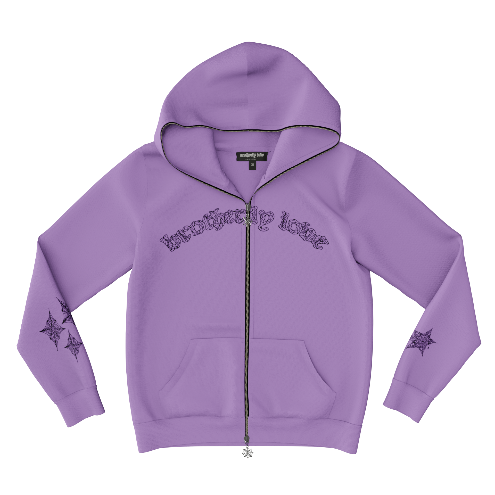 BL WEBSTAR FULL ZIP HOODIE (PURPLE/BLACK)