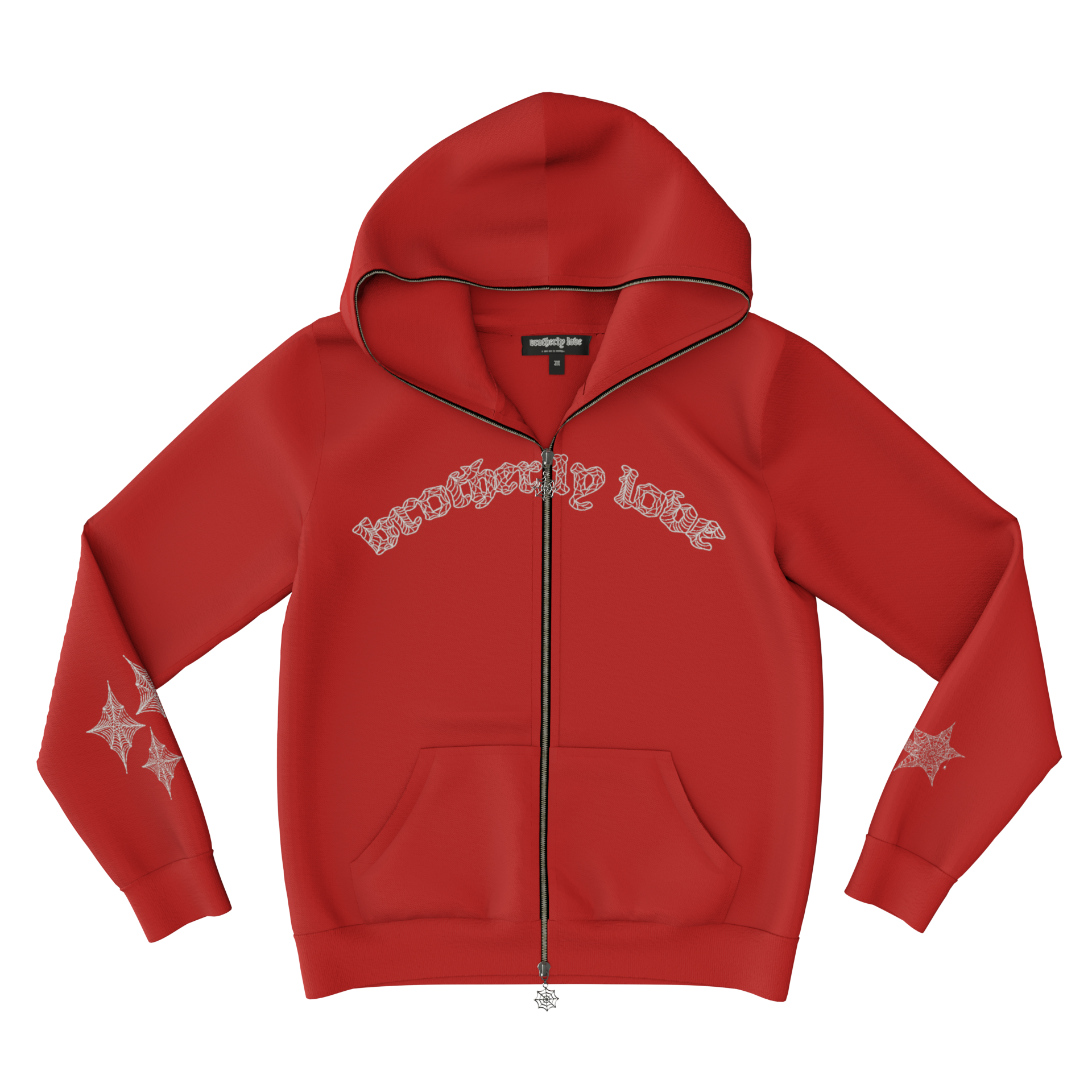 BL WEBSTAR FULL ZIP HOODIE (RED/WHITE)